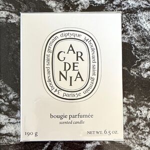 Diptyque Gardenia Scented Candle - White and Black Sealed